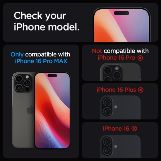 Set 2 folii sticla cu sistem de montare Case friendly Spigen GLAStR EZ FIT compatibil cu iPhone 16 Pro Max (Ingredi, AGL07907) by www.silkase.ro