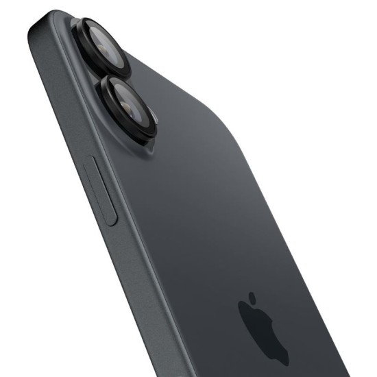 Set 2 protectii de camera Spigen Glass tR EZ Fit Optik pentru Apple iPhone 16/16 Plus, negru (iPhone 16, AGL07921) by www.silkase.ro