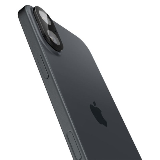 Set 2 folii de protectie camera Spigen Glass tR Optik pentru Apple iPhone 16/16 Plus, negru (iPhone 16, AGL07922) by www.silkase.ro