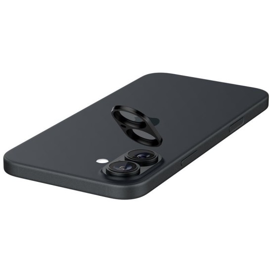 Set 2 folii de protectie camera Spigen Glass tR Optik pentru Apple iPhone 16/16 Plus, negru (iPhone 16, AGL07922) by www.silkase.ro