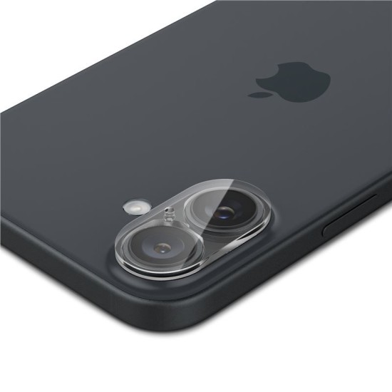 Set 2 folii de protectie camera Spigen Glass tR Optik pentru Apple iPhone 16/16 Plus, transparent (iPhone 16, AGL07923) by www.silkase.ro