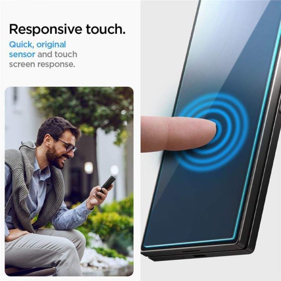 Set 2 folii de protectie Spigen Glass tR AlignMaster pentru Samsung Galaxy Z Fold6, transparent (Spigen, Telefoane Samsung) by www.silkase.ro Set 2 folii de protectie Spigen Glass tR AlignMaster pentru Samsung Galaxy Z Fold6, transparent (Telefoane Samsung, AGL07969) by www.silkase.ro