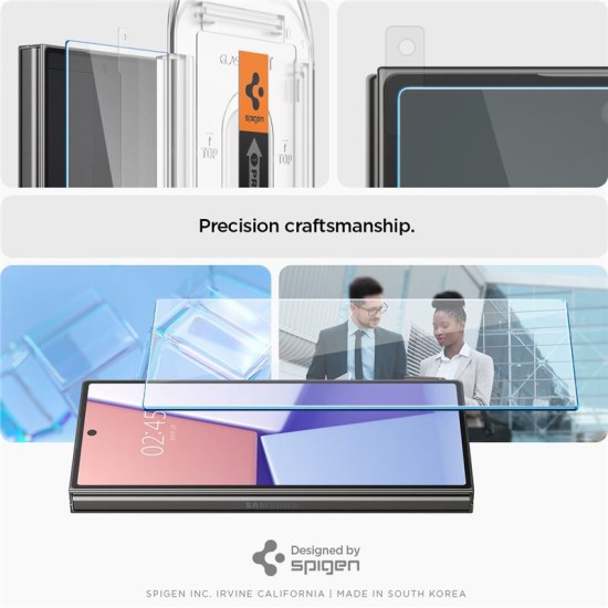 Set 2 folii de protectie Spigen Glass tR AlignMaster pentru Samsung Galaxy Z Fold6, transparent (Spigen, Telefoane Samsung) by www.silkase.ro Set 2 folii de protectie Spigen Glass tR AlignMaster pentru Samsung Galaxy Z Fold6, transparent (Telefoane Samsung, AGL07969) by www.silkase.ro
