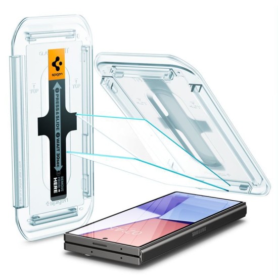 Set 2 folii de protectie Spigen Glass tR AlignMaster pentru Samsung Galaxy Z Fold6, transparent (Spigen, Telefoane Samsung) by www.silkase.ro Set 2 folii de protectie Spigen Glass tR AlignMaster pentru Samsung Galaxy Z Fold6, transparent (Telefoane Samsung, AGL07969) by www.silkase.ro