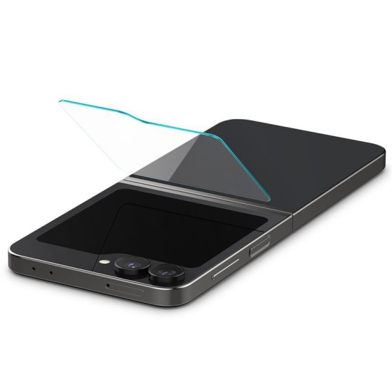 Set 2 folii de protectie Spigen Glass tR AlignMaster pentru Samsung Galaxy Z Flip6/7 FE, transparent (Z Flip 7 FE, AGL07972) by www.silkase.ro