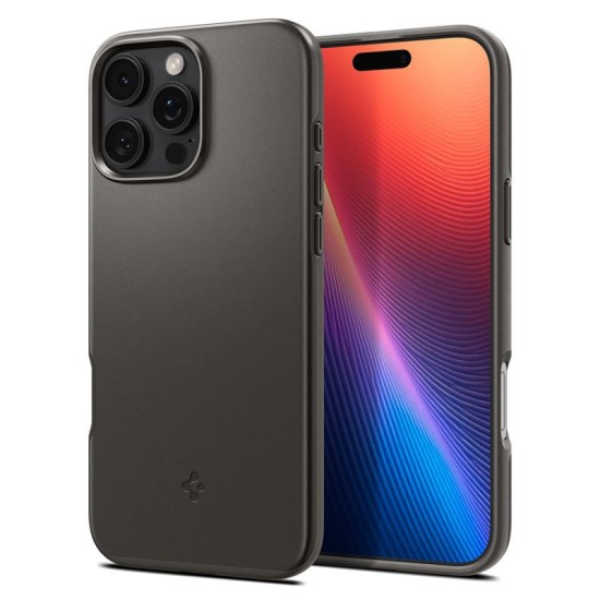 Husa slim Spigen Thin Fit MagSafe compatibila cu iPhone 16 Pro Max Gunmetal (Spigen, iPhone 16 Pro Max) by www.silkase.ro Husa slim Spigen Thin Fit MagSafe compatibila cu iPhone 16 Pro Max Gunmetal (iPhone 16 Pro Max, ACS07979) by www.silkase.ro