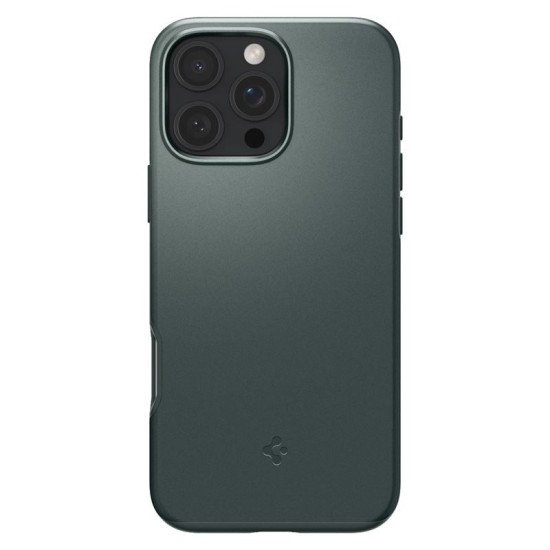 Husa slim Spigen Thin Fit MagSafe compatibila cu iPhone 16 Pro Max Green (iPhone 16 Pro Max, ACS07981) by www.silkase.ro