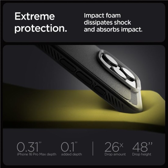 Husa Spigen Rugged Armor MagSafe compatibila cu iPhone 16 Pro Max Matte Black (Spigen, iPhone 16 Pro Max) by www.silkase.ro Husa Spigen Rugged Armor MagSafe compatibila cu iPhone 16 Pro Max Matte Black (iPhone 16 Pro Max, ACS07986) by www.silkase.ro