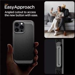 Husa Spigen Rugged Armor MagSafe compatibila cu iPhone 16 Pro Max Matte Black Husa Spigen Rugged Armor MagSafe compatibila cu iPhone 16 Pro Max Matte Black