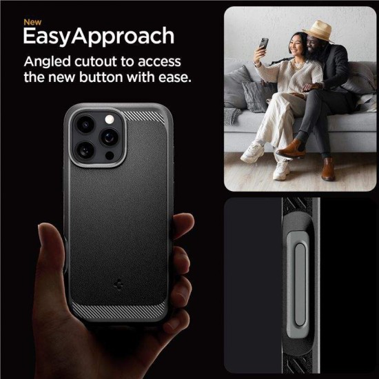 Husa Spigen Rugged Armor MagSafe compatibila cu iPhone 16 Pro Max Matte Black (Spigen, iPhone 16 Pro Max) by www.silkase.ro Husa Spigen Rugged Armor MagSafe compatibila cu iPhone 16 Pro Max Matte Black (iPhone 16 Pro Max, ACS07986) by www.silkase.ro