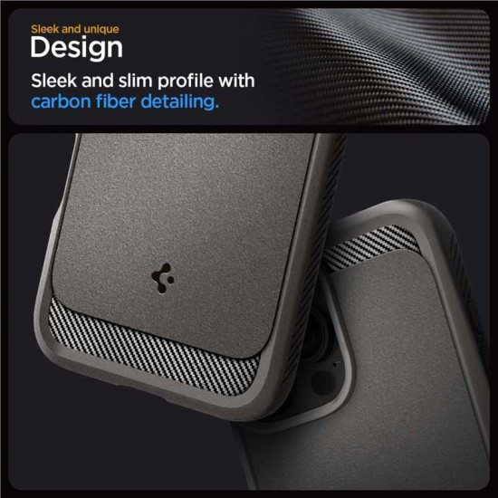 Husa Spigen Rugged Armor MagSafe compatibila cu iPhone 16 Pro Max Grey (Spigen, iPhone 16 Pro Max) by www.silkase.ro Husa Spigen Rugged Armor MagSafe compatibila cu iPhone 16 Pro Max Grey (iPhone 16 Pro Max, ACS07987) by www.silkase.ro