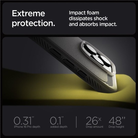 Husa Spigen Rugged Armor MagSafe compatibila cu iPhone 16 Pro Max Grey (Spigen, iPhone 16 Pro Max) by www.silkase.ro Husa Spigen Rugged Armor MagSafe compatibila cu iPhone 16 Pro Max Grey (iPhone 16 Pro Max, ACS07987) by www.silkase.ro