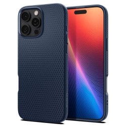 Husa Spigen Liquid Air compatibila cu iPhone 16 Pro Max Navy Blue