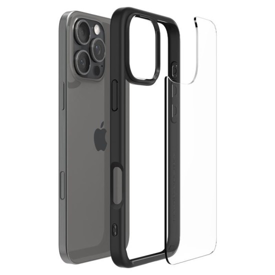 Husa Spigen Ultra Hybrid compatibila cu iPhone 16 Pro Max Matte Black (iPhone 16 Pro Max, ACS07996) by www.silkase.ro
