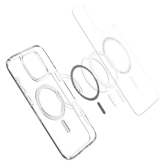 Husa Spigen Ultra Hybrid MagSafe compatibila cu iPhone 16 Pro Max White (Spigen, iPhone 16 Pro Max) by www.silkase.ro Husa Spigen Ultra Hybrid MagSafe compatibila cu iPhone 16 Pro Max White (iPhone 16 Pro Max, ACS07998) by www.silkase.ro