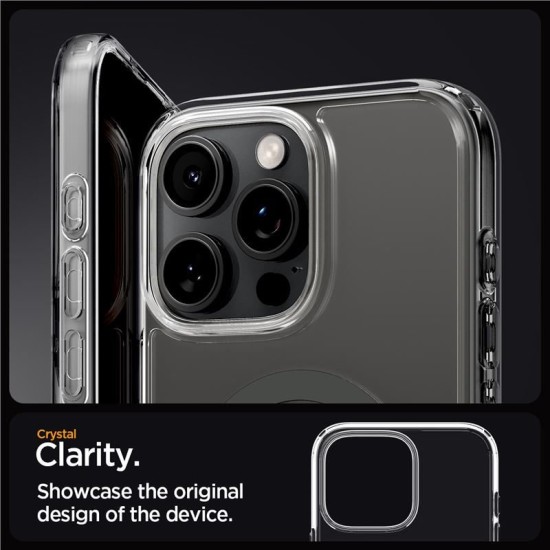 Husa Spigen Ultra Hybrid compatibila cu iPhone 16 Pro Max Graphite (iPhone 16 Pro Max, ACS07999) by www.silkase.ro