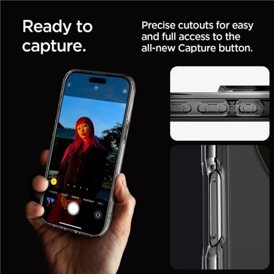 Husa Spigen Ultra Hybrid compatibila cu iPhone 16 Pro Max Graphite (iPhone 16 Pro Max, ACS07999) by www.silkase.ro