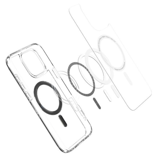Husa Spigen Ultra Hybrid MagSafe, fibra de carbon, pentru iPhone 16 Pro Max, alb/transparent (Spigen, iPhone 16 Pro Max) by www.silkase.ro Husa Spigen Ultra Hybrid MagSafe, fibra de carbon, pentru iPhone 16 Pro Max, alb/transparent (iPhone 16 Pro Max, ACS08000) by www.silkase.ro