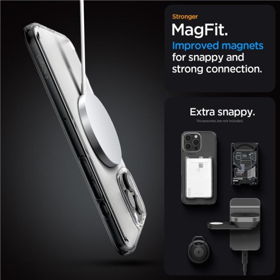 Husa Spigen Ultra Hybrid MagSafe compatibila cu iPhone 16 Pro Max Frost Clear (Spigen, iPhone 16 Pro Max) by www.silkase.ro Husa Spigen Ultra Hybrid MagSafe compatibila cu iPhone 16 Pro Max Frost Clear (iPhone 16 Pro Max, ACS08002) by www.silkase.ro