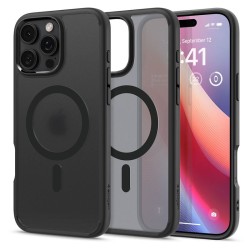 Husa telefon, Spigen, Ultra Hybrid, MagSafe, pentru iPhone 16 Pro Max, negru, TPU