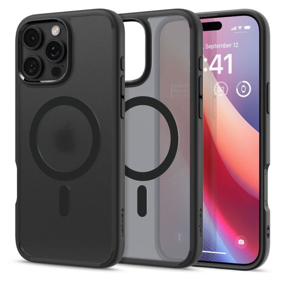 Husa telefon, Spigen, Ultra Hybrid, MagSafe, pentru iPhone 16 Pro Max, negru, TPU (Spigen, iPhone 16 Pro Max) by www.silkase.ro Husa telefon, Spigen, Ultra Hybrid, MagSafe, pentru iPhone 16 Pro Max, negru, TPU (iPhone 16 Pro Max, ACS08003) by www.silkase.ro