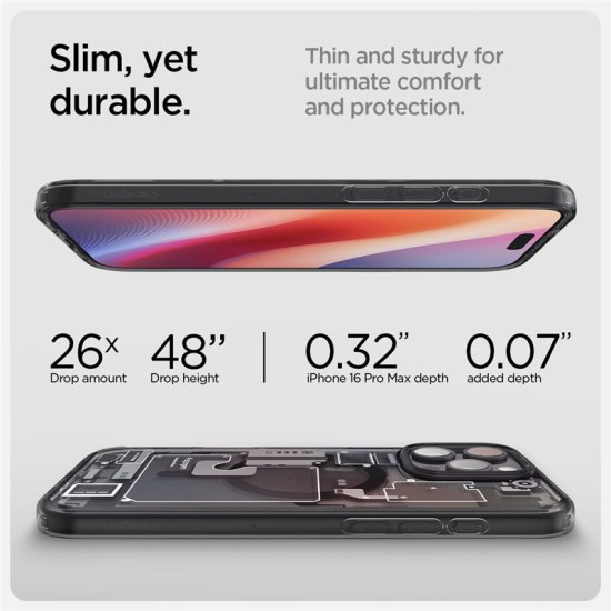 Husa Spigen Ultra Hybrid compatibila cu iPhone 16 Pro Max Zero One (iPhone 16 Pro Max, ACS08004) by www.silkase.ro
