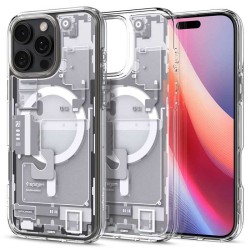 Husa Spigen Ultra Hybrid MagSafe compatibila cu iPhone 16 Pro Max Zero One White
