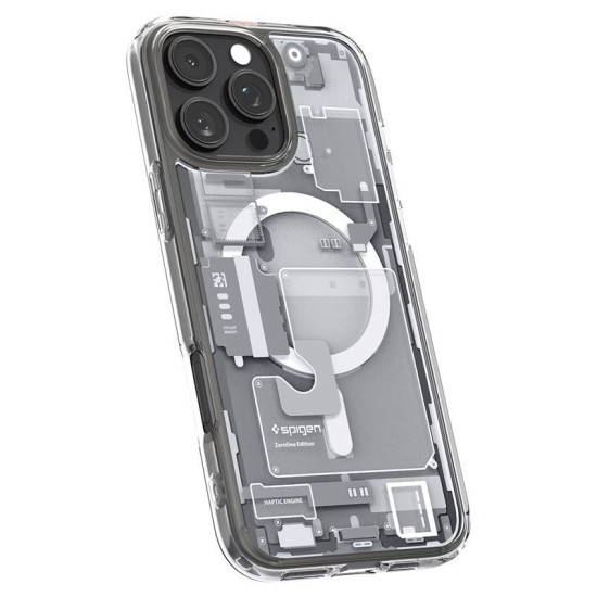 Husa Spigen Ultra Hybrid MagSafe compatibila cu iPhone 16 Pro Max Zero One White (Spigen, iPhone 16 Pro Max) by www.silkase.ro Husa Spigen Ultra Hybrid MagSafe compatibila cu iPhone 16 Pro Max Zero One White (iPhone 16 Pro Max, ACS08005) by www.silkase.ro