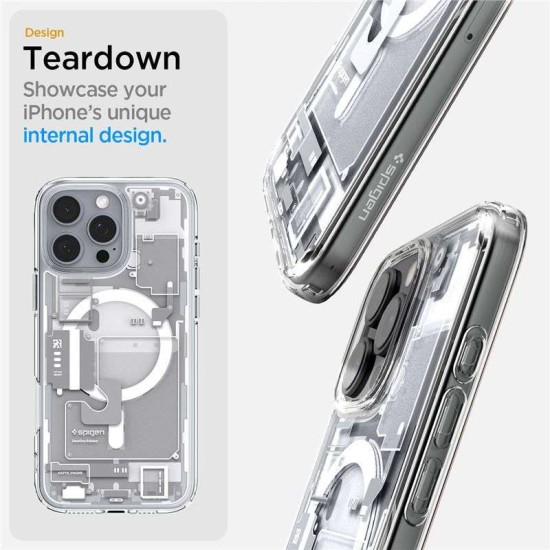 Husa Spigen Ultra Hybrid MagSafe compatibila cu iPhone 16 Pro Max Zero One White (Spigen, iPhone 16 Pro Max) by www.silkase.ro Husa Spigen Ultra Hybrid MagSafe compatibila cu iPhone 16 Pro Max Zero One White (iPhone 16 Pro Max, ACS08005) by www.silkase.ro