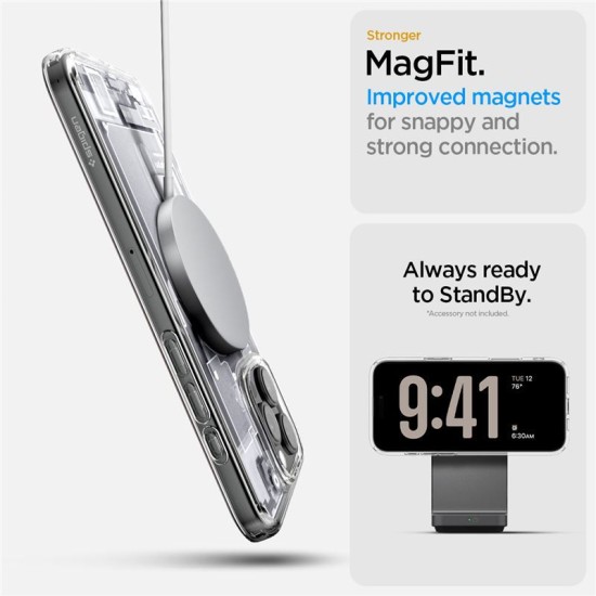 Husa Spigen Ultra Hybrid MagSafe compatibila cu iPhone 16 Pro Max Zero One White (Spigen, iPhone 16 Pro Max) by www.silkase.ro Husa Spigen Ultra Hybrid MagSafe compatibila cu iPhone 16 Pro Max Zero One White (iPhone 16 Pro Max, ACS08005) by www.silkase.ro