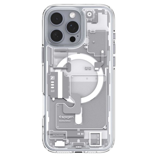 Husa Spigen Ultra Hybrid MagSafe compatibila cu iPhone 16 Pro Max Zero One White (Spigen, iPhone 16 Pro Max) by www.silkase.ro Husa Spigen Ultra Hybrid MagSafe compatibila cu iPhone 16 Pro Max Zero One White (iPhone 16 Pro Max, ACS08005) by www.silkase.ro