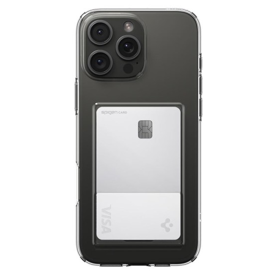 Husa Spigen Crystal Slot pentru iPhone 16 Pro Max, transparenta (iPhone 16 Pro Max, ACS08011) by www.silkase.ro