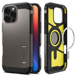 Husa Spigen Tough Armor MagSafe compatibila cu iPhone 16 Pro Max Gunmetal