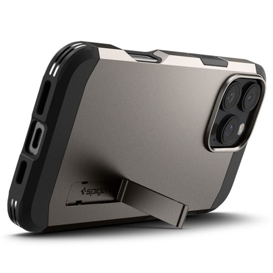Husa Spigen Tough Armor MagSafe compatibila cu iPhone 16 Pro Max Gunmetal (iPhone 16 Pro Max, ACS08012) by www.silkase.ro
