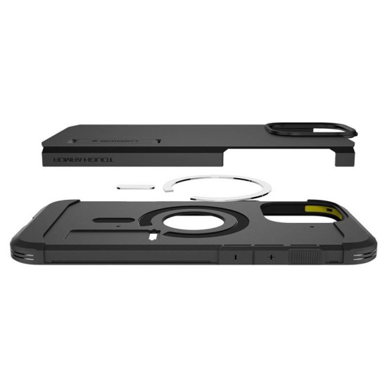 Husa Spigen Tough Armor MagSafe compatibila cu iPhone 16 Pro Max Black (Spigen, iPhone 16 Pro Max) by www.silkase.ro Husa Spigen Tough Armor MagSafe compatibila cu iPhone 16 Pro Max Black (iPhone 16 Pro Max, ACS08013) by www.silkase.ro