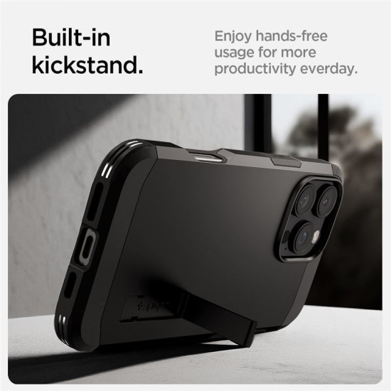 Husa Spigen Tough Armor MagSafe compatibila cu iPhone 16 Pro Max Black (Spigen, iPhone 16 Pro Max) by www.silkase.ro Husa Spigen Tough Armor MagSafe compatibila cu iPhone 16 Pro Max Black (iPhone 16 Pro Max, ACS08013) by www.silkase.ro
