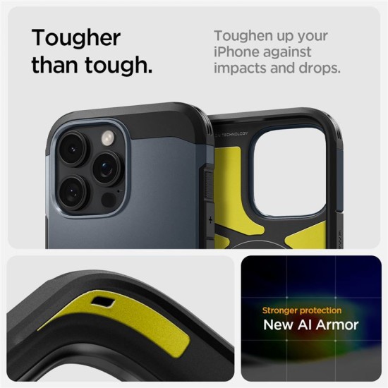 Husa Spigen Tough Armor MagSafe compatibila cu iPhone 16 Pro Max Metal Slate (Spigen, iPhone 16 Pro Max) by www.silkase.ro Husa Spigen Tough Armor MagSafe compatibila cu iPhone 16 Pro Max Metal Slate (iPhone 16 Pro Max, ACS08014) by www.silkase.ro