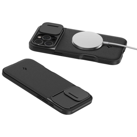 Husa Spigen Optik Armor MagSafe compatibila cu iPhone 16 Pro Max Black (Spigen, iPhone 16 Pro Max) by www.silkase.ro Husa Spigen Optik Armor MagSafe compatibila cu iPhone 16 Pro Max Black (iPhone 16 Pro Max, ACS08015) by www.silkase.ro