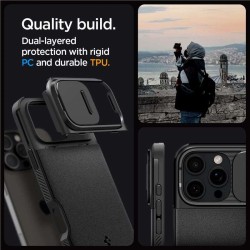 Husa Spigen Optik Armor MagSafe compatibila cu iPhone 16 Pro Max Black Husa Spigen Optik Armor MagSafe compatibila cu iPhone 16 Pro Max Black