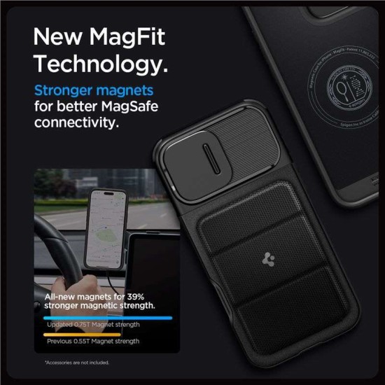 Husa Spigen Optik Armor MagSafe compatibila cu iPhone 16 Pro Max Black (Spigen, iPhone 16 Pro Max) by www.silkase.ro Husa Spigen Optik Armor MagSafe compatibila cu iPhone 16 Pro Max Black (iPhone 16 Pro Max, ACS08015) by www.silkase.ro