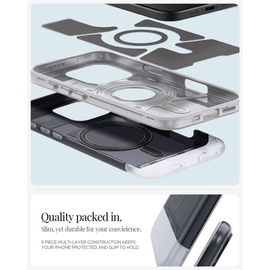 Husa Spigen Classic C1 MagSafe compatibila cu iPhone 16 Pro Max Graphite (Spigen, iPhone 16 Pro Max) by www.silkase.ro Husa Spigen Classic C1 MagSafe compatibila cu iPhone 16 Pro Max Graphite (iPhone 16 Pro Max, ACS08018) by www.silkase.ro