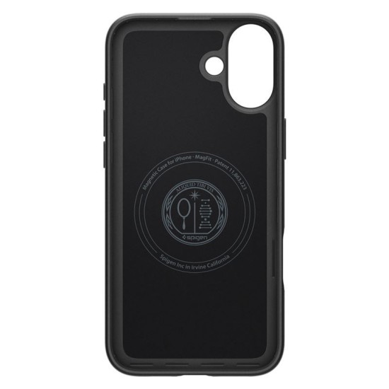 Husa slim Spigen Thin Fit MagSafe compatibila cu iPhone 16 Plus Black (iPhone 16 Plus, ACS08060) by www.silkase.ro