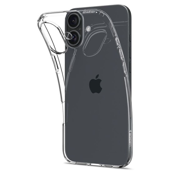 Husa Spigen Liquid Crystal compatibila cu iPhone 16 Plus Crystal Clear (iPhone 16 Plus, ACS08064) by www.silkase.ro