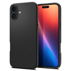 Husa Spigen Liquid Air compatibila cu iPhone 16 Plus Matte Black