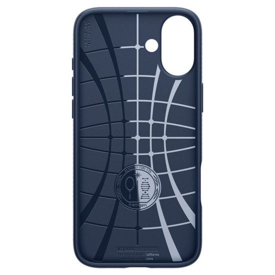 Husa Spigen Liquid Air pentru iPhone 16 Plus, albastru inchis (iPhone 16 Plus, ACS08067) by www.silkase.ro