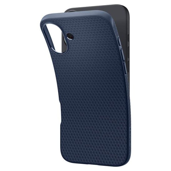 Husa Spigen Liquid Air pentru iPhone 16 Plus, albastru inchis (iPhone 16 Plus, ACS08067) by www.silkase.ro