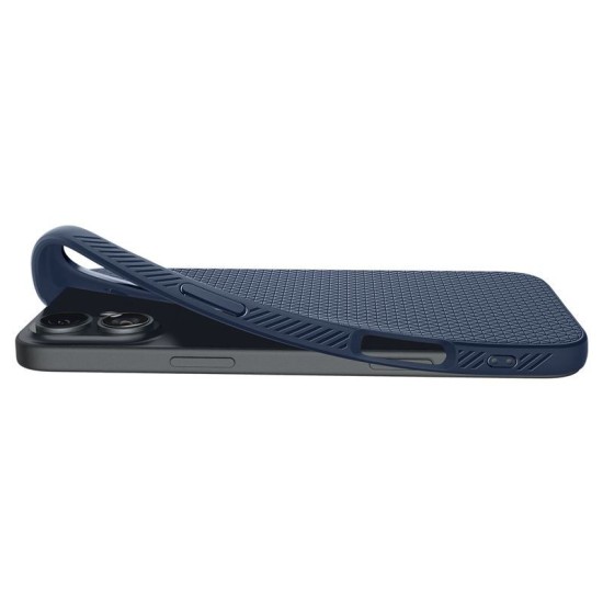 Husa Spigen Liquid Air pentru iPhone 16 Plus, albastru inchis (iPhone 16 Plus, ACS08067) by www.silkase.ro