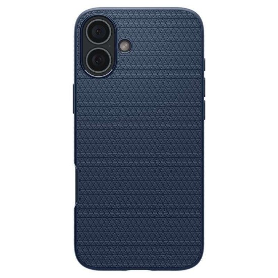 Husa Spigen Liquid Air pentru iPhone 16 Plus, albastru inchis (iPhone 16 Plus, ACS08067) by www.silkase.ro