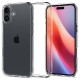 Husa Spigen Ultra Hybrid compatibila cu iPhone 16 Plus Crystal Clear (iPhone 16 Plus, ACS08069) by www.silkase.ro