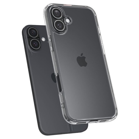 Husa Spigen Ultra Hybrid compatibila cu iPhone 16 Plus Crystal Clear (iPhone 16 Plus, ACS08069) by www.silkase.ro